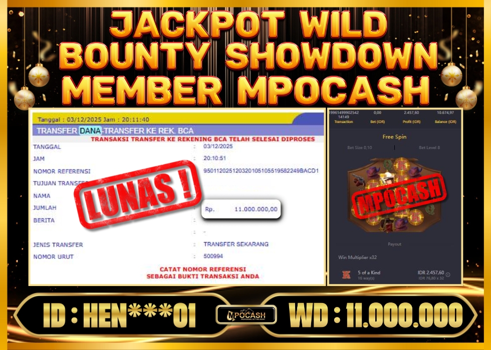 MPOCASH JACKPOT WILD BOUNTY SHOWDOWN